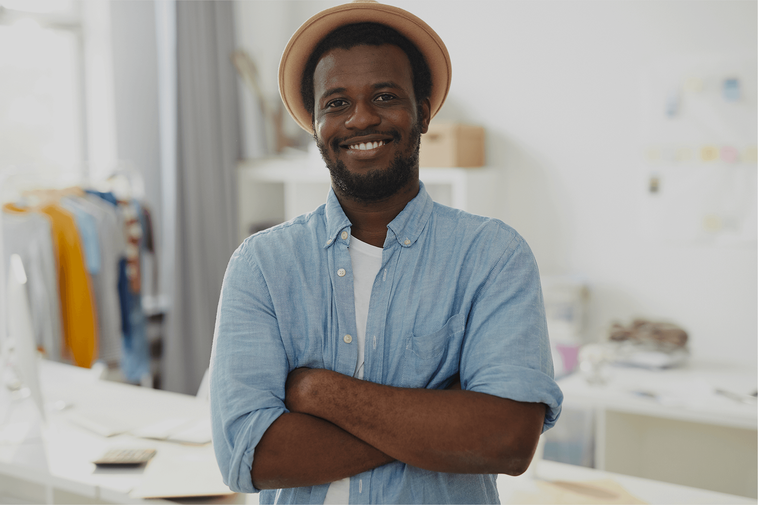 stylist in casualwear