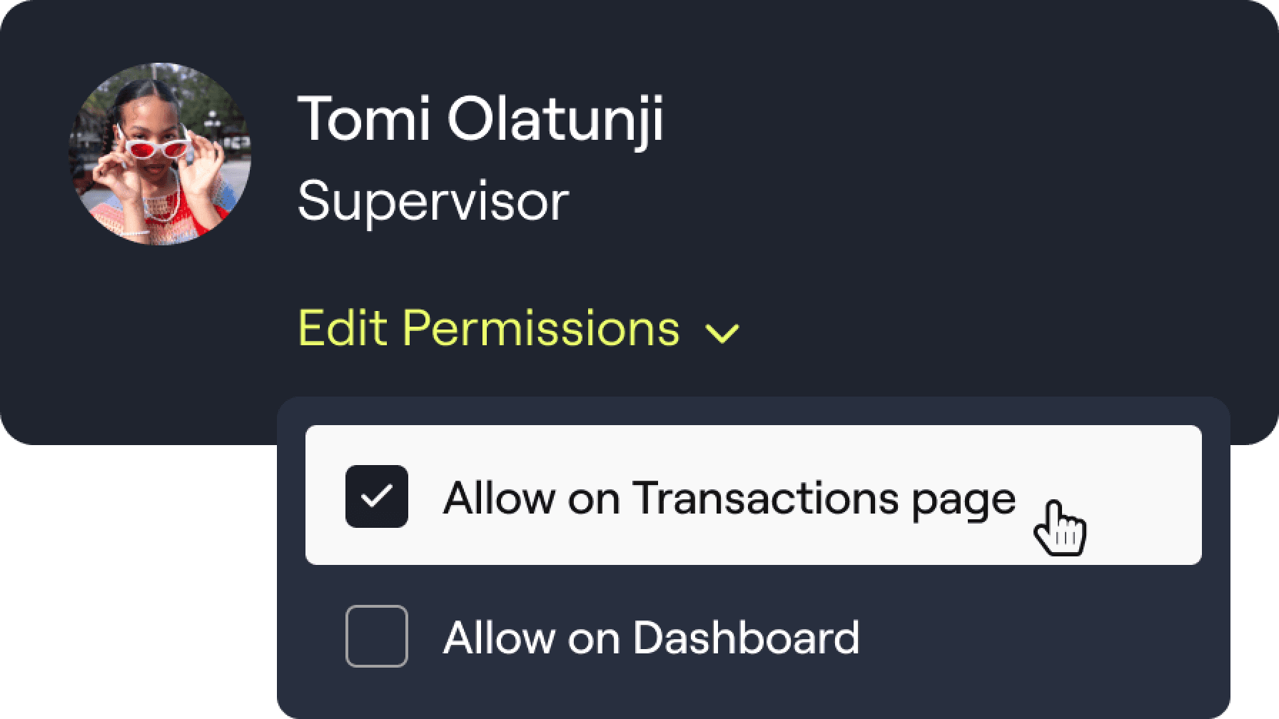 Permission control on storebridger